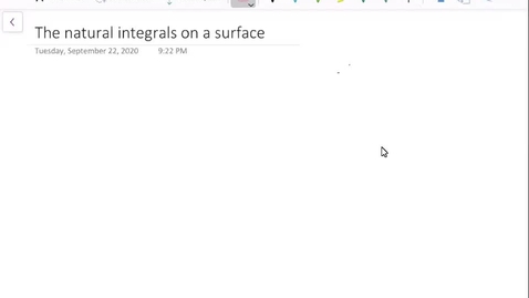 Thumbnail for entry The two integrals on a surface