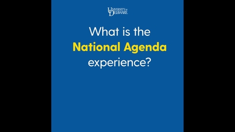 Thumbnail for An interview with former National Agenda student Sarah Fritz