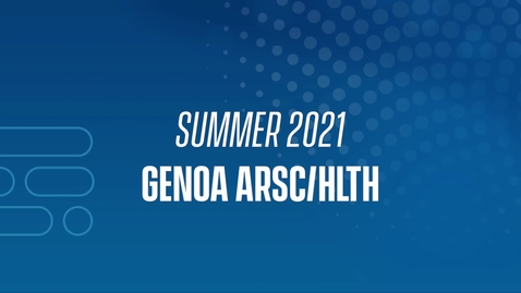 Thumbnail for 21J Genoa ARSC/HLTH