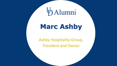 Thumbnail for entry BUAD 110 Alumni Videos Marc Ashby - President