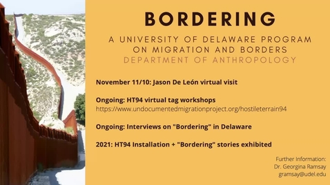 Thumbnail for Bordering (De Leon Talk) 11_10_20