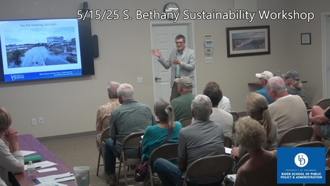 Thumbnail for South Bethany Sustainability Workshop May 2025