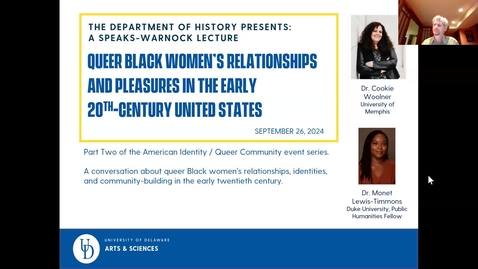 Thumbnail for QUEER BLACK WOMEN’S RELATIONSHIPS AND PLEASURES  IN THE EARLY 20TH-CENTURY UNITED STATES