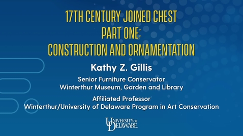 Thumbnail for 17th Century Joined Chest Part One: Construction and Ornamentation