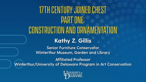 Thumbnail for entry 17th Century Joined Chest Part One: Construction and Ornamentation