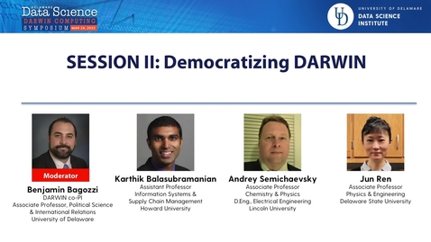 Thumbnail for entry DARWIN Symposium_Session 2_Democratizing DARWIN.mp4