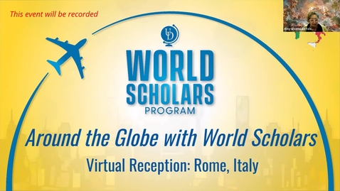 Thumbnail for UD World Scholars Virtual Reception – Rome