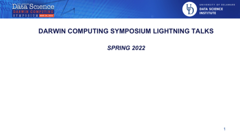 Thumbnail for entry DARWIN Symposium_Poster Lightning Talks.mp4
