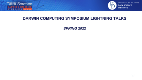 Thumbnail for DARWIN Symposium_Poster Lightning Talks.mp4