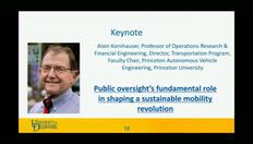Go to 2019 Engineering and Public Policy Mini-Symposium Keynote: Alain Kornhauser, Princeton University with duration: 55 minutes, 8 seconds