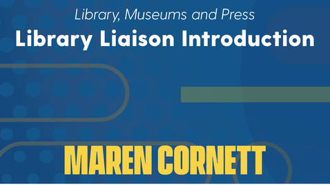 Thumbnail for Maren Cornett Introduction