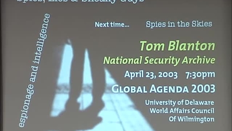 Thumbnail for Global Agenda_4-9-2003_William Nolte