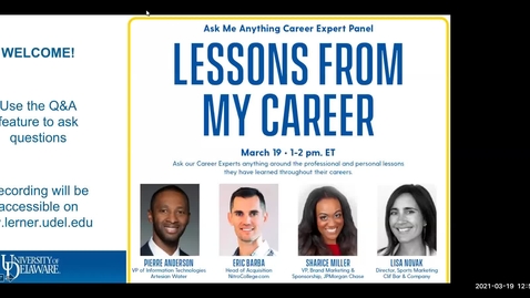 Thumbnail for Lessons from my Career: Ask Me Anything Career Panel