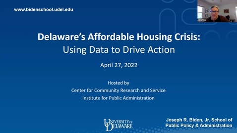 Thumbnail for entry Delaware’s Affordable Housing Crisis: Using Data to Drive Action