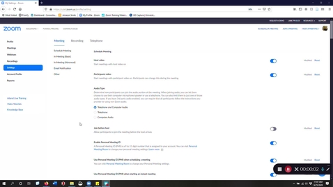 Thumbnail for entry Zoom recording settings