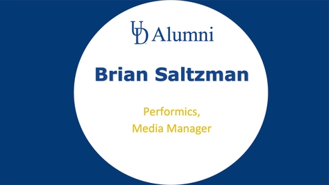 Thumbnail for BUAD 110 Alumni Videos Brian Saltzman - Media manager