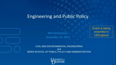 Thumbnail for 2019 Engineering and Public Policy Mini-Symposium: Introduction