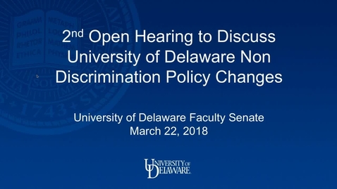 Thumbnail for 2017-2018/videos/11Faculty Senate Open Hearing March 22nd 2018.mp4