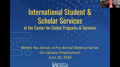 Thumbnail for Before You Arrive #5: On-Campus Employment