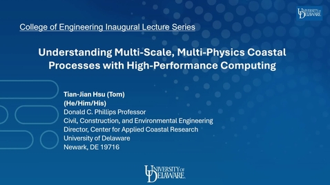 Thumbnail for 2025 Named Professor Lecture Tian Jian Hsu