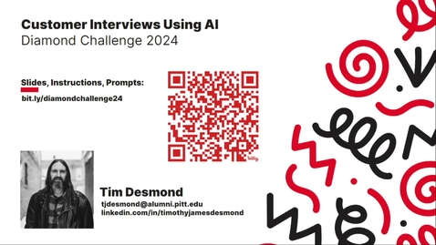Thumbnail for 2024 Diamond Challenge Summit - Creative Conversations: Mastering ChatGPT for Entrepreneurial Success