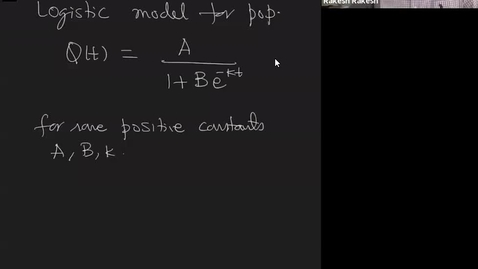 Thumbnail for entry Exponential models II Math 221 Winter 2021