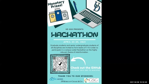Thumbnail for Data Science Community Hour (April 8, 2021) 