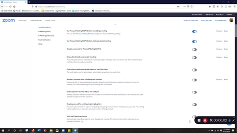 Thumbnail for Zoom security settings