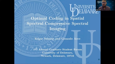 Thumbnail for Optimal Coding in Compressive Spectral Imagers, Edgar Salazar
