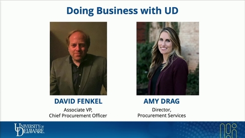 Thumbnail for entry Doing Business with UD_David Fenkel_Amy Drag