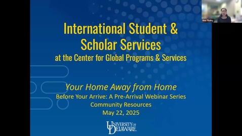 Thumbnail for Before You Arrive Webinar: Community Resources