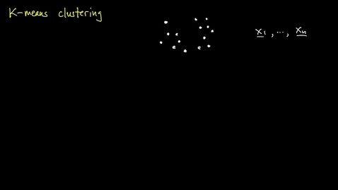 Thumbnail for entry K-means clustering