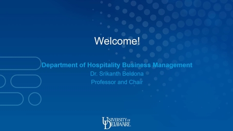 Thumbnail for entry Hospitality Business Management — Lerner College of Business and Economics