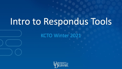 Thumbnail for Intro to Respondus Tools