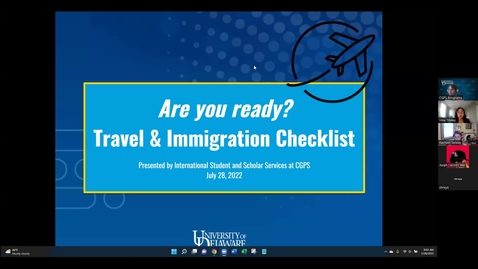 Thumbnail for Before You Arrive Webinar 9 - Pre-Arrival Information Session