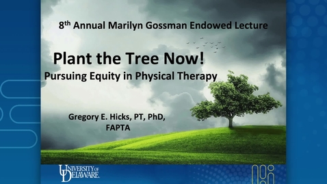 Thumbnail for Greg Hicks Marilyn Gossman Lecture 2021
