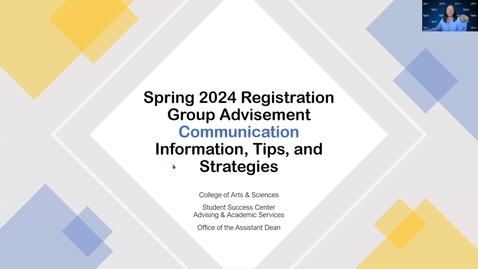 Thumbnail for COMM 10/24/23 Fall 2023 Group Advising