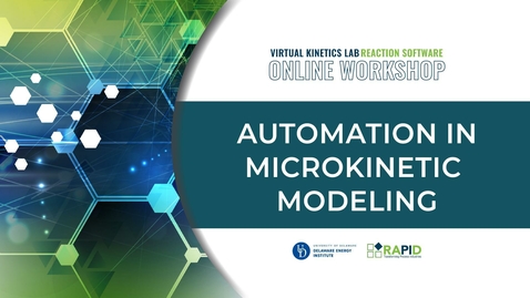 Thumbnail for Automation in Microkinetic Modeling