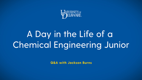 Thumbnail for entry Q&amp;A with a Chemical Engineering Junior