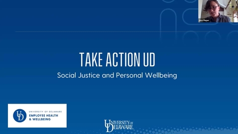 Thumbnail for entry TakeActionUD: Session 1 | Social Injustice and Wellbeing