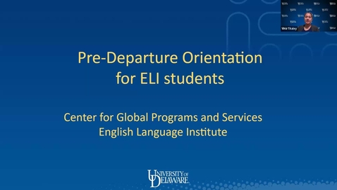 Thumbnail for Pre-departure orientation for new ELI students at UD