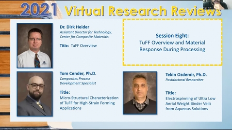 Thumbnail for TuFF Overview and Material Response During Processing