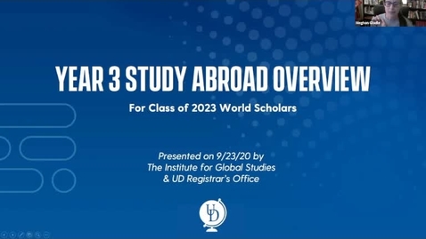 Thumbnail for entry UD World Scholars Year 3 Study Abroad Overview