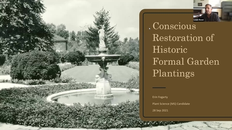Thumbnail for Erin Fogarty: Conscious Restoration of Historic Formal Garden