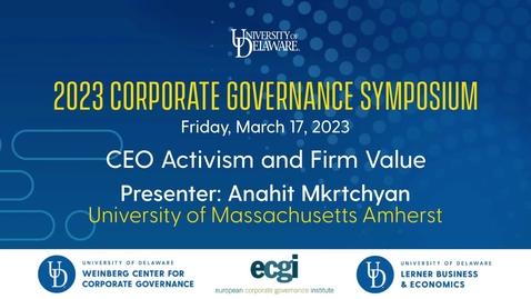 Thumbnail for 2023 Corporate Governance Symposium Session Fast and Furious (03/17/23)