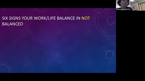 Thumbnail for entry Day of Wellbeing: Work/Life Balance