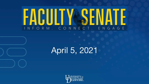 Thumbnail for entry Faculty Senate Regular Meeting April 5th, 2021