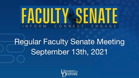 Thumbnail for General Faculty Meeting September 13th, 2021