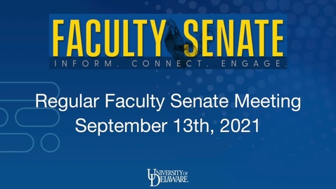 Thumbnail for entry General Faculty Meeting September 13th, 2021