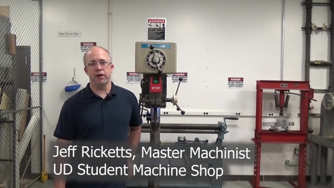 Thumbnail for Operating the Drill Press.mp4